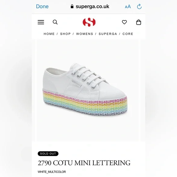 SUPERGA • 2790 COTU Mini Lettering Platform Sneakers, 8 - Picture 13 of 16